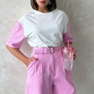 Sleeve Detailed T-Shirt - Brand: Topshow - Women & Kids, Baby Clothes Wholesale - TheBS Women