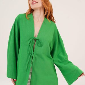 Front Tie Up Detailed Spanish Sleeve WholesaleTunic - Brand: Lustrin - Women & Kids, Baby Clothes Wholesale - TheBS Women