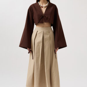 Tie Up Detail Long Sleeve Blouse - Brand: Black Fashion - Women & Kids, Baby Clothes Wholesale - TheBS Women