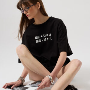 Embossed Printed T-Shirt - Brand: Black Fashion - Women & Kids, Baby Clothes Wholesale - TheBS Women