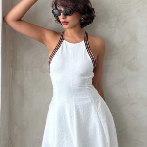 Striped Sleeveless Dress -