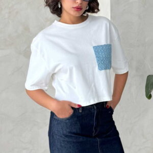 Pocket Detailed Wholesale T-Shirt -