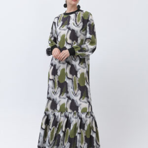 Women's Collar Ribbed Patterned Dress - Brand: Puane - Women & Kids, Baby Clothes Wholesale - TheBS Women