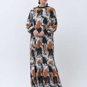 Women's Collar Ribbed Patterned Dress - Brand: Puane - Women & Kids, Baby Clothes Wholesale - TheBS Women