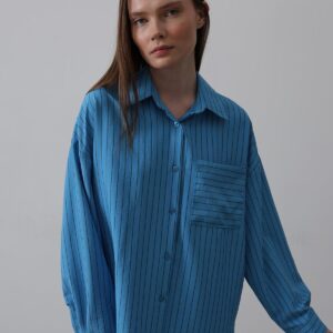 Striped Single Pocket Shirt - Brand: Reyon - Women & Kids, Baby Clothes Wholesale - TheBS Women