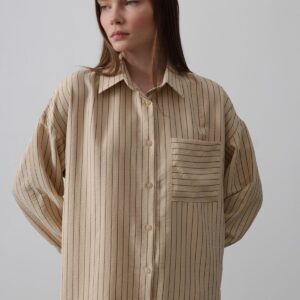 Striped Single Pocket Shirt - Brand: Reyon - Women & Kids, Baby Clothes Wholesale - TheBS Women