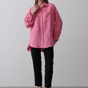 Striped Single Pocket Shirt - Brand: Reyon - Women & Kids, Baby Clothes Wholesale - TheBS Women