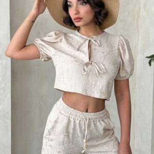 Embroidered Front Tie Blouse - Brand: Topshow - Women & Kids, Baby Clothes Wholesale - TheBS Women