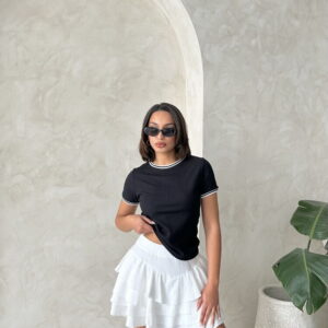 BlackCrew Neck Wholesale T-Shirt - Brand: Topshow - Women & Kids, Baby Clothes Wholesale - TheBS Women