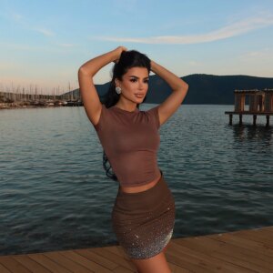 Stone Detail Mini Skirt - Brand: EYYO ATELIER - Women & Kids, Baby Clothes Wholesale - TheBS Women