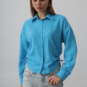 Basic Shirt With Side Tie - Brand: Reyon - Women & Kids, Baby Clothes Wholesale - TheBS Women