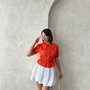 Collar Detailed Ruffle Shirt - Brand: Topshow - Women & Kids, Baby Clothes Wholesale - TheBS Women