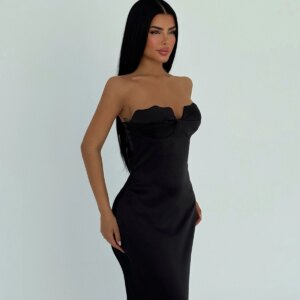 Galian Strapless Long Dress - Brand: EYYO ATELIER - Women & Kids, Baby Clothes Wholesale - TheBS Women