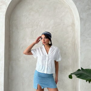 Embroidered Shirt - Cream - Brand: Topshow - Women & Kids, Baby Clothes Wholesale - TheBS Women