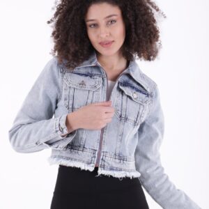 Zipper Tassel Detailed Denim Jacket - Brand: XLove - Women & Kids, Baby Clothes Wholesale - TheBS Women