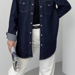 Denim Shirt With Snap - Brand: XLove - Women & Kids, Baby Clothes Wholesale - TheBS Women