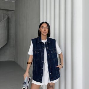Medium Denim Vest - Brand: XLove - Women & Kids, Baby Clothes Wholesale - TheBS Women