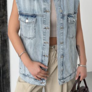 Medium Denim Vest - Brand: XLove - Women & Kids, Baby Clothes Wholesale - TheBS Women