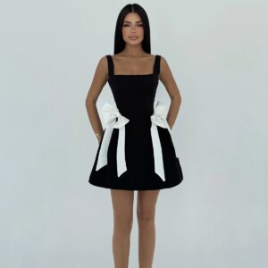 Bow Detailed Suspender Dress - Brand: EYYO ATELIER - Women & Kids, Baby Clothes Wholesale - TheBS Women