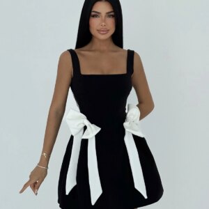 Bow Detailed Suspender Dress - Brand: EYYO ATELIER - Women & Kids, Baby Clothes Wholesale - TheBS Women
