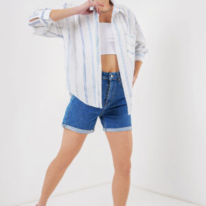 Striped Oversize Shirt 20278 - Brand: Bigdart - Women & Kids, Baby Clothes Wholesale - TheBS Women