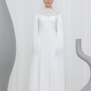 Women's Stone Embroidered Long Sleeve Evening Dress - Brand: Puane - Women & Kids, Baby Clothes Wholesale - TheBS Women