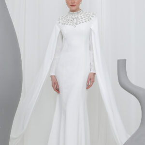 Women's Stone Embroidered Long Sleeve Evening Dress - Brand: Puane - Women & Kids, Baby Clothes Wholesale - TheBS Women