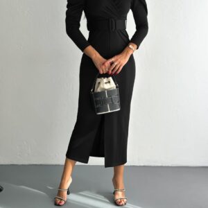 Front Slit Detail Dress - Brand: My Jest Fashion - Women & Kids, Baby Clothes Wholesale - TheBS Women