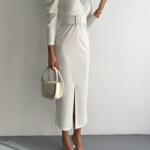 Front Slit Detail Dress - Brand: My Jest Fashion - Women & Kids, Baby Clothes Wholesale - TheBS Women