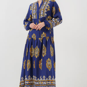 Authentic Patterned Burkini Dress - Navy 6 - Brand: Bigdart - Women & Kids, Baby Clothes Wholesale - TheBS Women