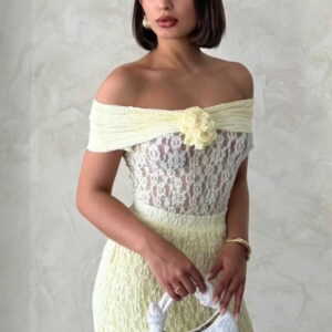 Rose Detailed Lace Blouse - Brand: Topshow - Women & Kids, Baby Clothes Wholesale - TheBS Women