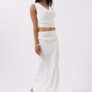 Folding Waist Detail Maxi Skirt - Brand: Black Fashion - Women & Kids, Baby Clothes Wholesale - TheBS Women