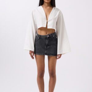 Asymmetric Waist Denim Mini Skirt - Brand: Black Fashion - Women & Kids, Baby Clothes Wholesale - TheBS Women