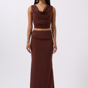 Folding Waist Detail Maxi Skirt - Brand: Black Fashion - Women & Kids, Baby Clothes Wholesale - TheBS Women