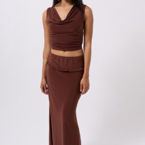 Folding Waist Detail Maxi Skirt - Brand: Black Fashion - Women & Kids, Baby Clothes Wholesale - TheBS Women