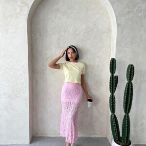 Embroidered T-Shirt - Yellow - Brand: Topshow - Women & Kids, Baby Clothes Wholesale - TheBS Women