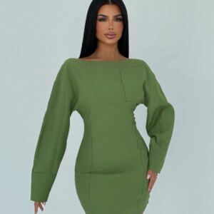 Pocket Detail Long Dress - Brand: EYYO ATELIER - Women & Kids, Baby Clothes Wholesale - TheBS Women