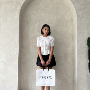 Collar Detailed Ruffle Shirt - Brand: Topshow - Women & Kids, Baby Clothes Wholesale - TheBS Women