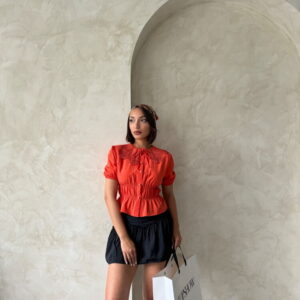 Collar Detailed Ruffle Shirt - Brand: Topshow - Women & Kids, Baby Clothes Wholesale - TheBS Women