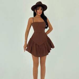 Strap Mini Dress - Brand: EYYO ATELIER - Women & Kids, Baby Clothes Wholesale - TheBS Women