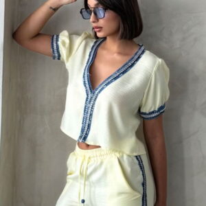 Denim Detailed Jacket - Brand: Topshow - Women & Kids, Baby Clothes Wholesale - TheBS Women