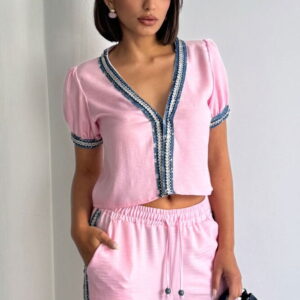 Denim Detailed Jacket - Brand: Topshow - Women & Kids, Baby Clothes Wholesale - TheBS Women