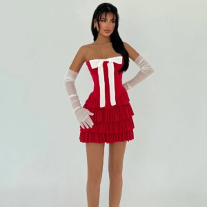 Strapless Dress With Gloves - Brand: EYYO ATELIER - Women & Kids, Baby Clothes Wholesale - TheBS Women