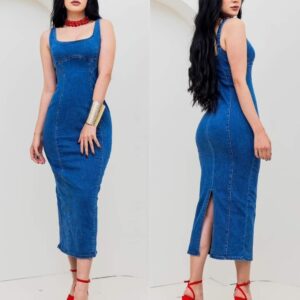 Denim Dress - Brand: My Jest Fashion - Women & Kids, Baby Clothes Wholesale - TheBS Women