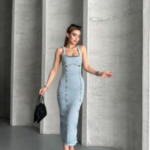 Denim Dress - Brand: My Jest Fashion - Women & Kids, Baby Clothes Wholesale - TheBS Women