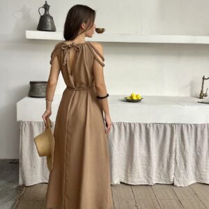 Linen Dress - Brand: My Jest Fashion - Women & Kids, Baby Clothes Wholesale - TheBS Women