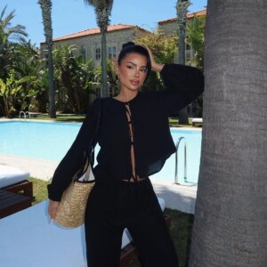 Tied Trouser Suit - Brand: EYYO ATELIER - Women & Kids, Baby Clothes Wholesale - TheBS Women