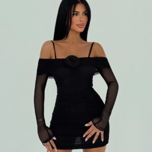 Strappy Rose Detail Dress - Brand: EYYO ATELIER - Women & Kids, Baby Clothes Wholesale - TheBS Women