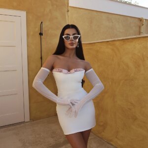 Rebeca Bow Detail Mini Dress - Brand: EYYO ATELIER - Women & Kids, Baby Clothes Wholesale - TheBS Women