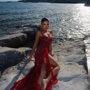 Paxton Sequined Long Slit Dress - Brand: EYYO ATELIER - Women & Kids, Baby Clothes Wholesale - TheBS Women